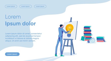 Businessman Creates Business Plan Inspired by Idea