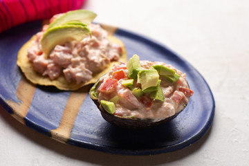 Mexican tuna salad toast also called 