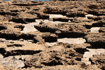 background of dry soil-cala bassa-ibiza