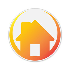 Colorful vector House icon.