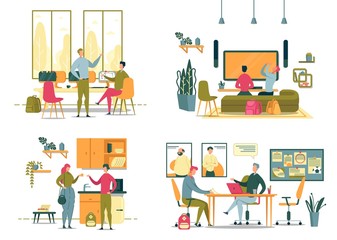 Students in Different Life Spheres Spending Time.