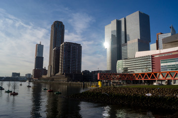 Fototapeta na wymiar Hafengelände Rotterdam