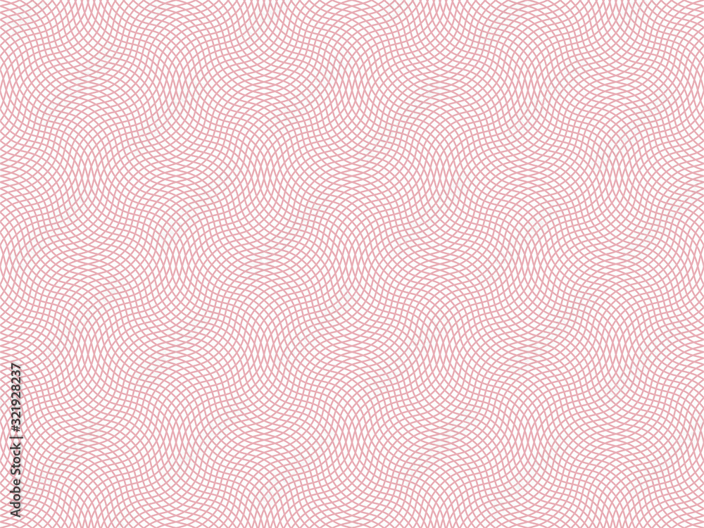 Poster Vector certificate texture. Seamless geometric banknote pattern.