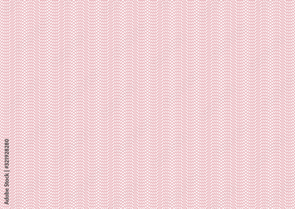 Poster Vector certificate texture. Seamless geometric banknote pattern.