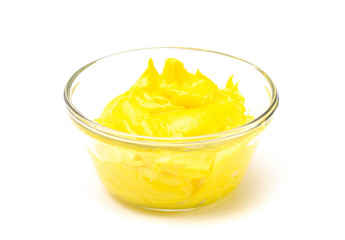 Bowls of Brightly Colored Icing Mixed withed with Gel Food Coloring