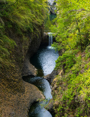 Frutillar waterfall in Radal 7 cups in the region of Maule Chile