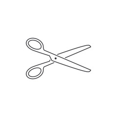 Scissors line icon, Vector outline symbol isolated on white background