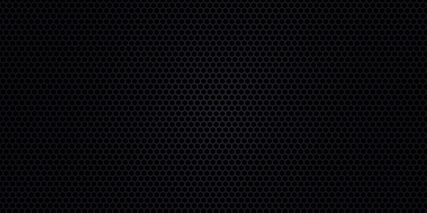 Black background. Dark carbon fiber texture. Black metal texture steel background. Web design template vector illustration EPS 10.
