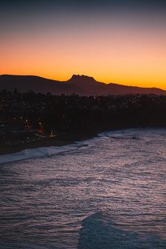 Beautiful sunset on the Atlantic Ocean