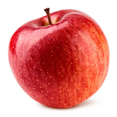 Red apple isolated on white background, clipping path, full depth of field