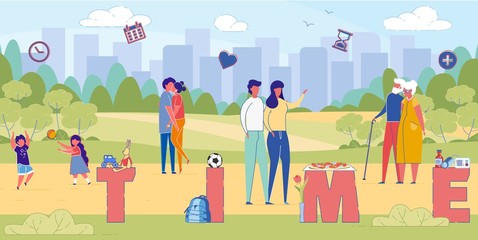 Spending Quality Time Together Word Concept Banner