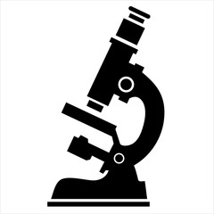 Microscope Vector Icon Illustration Symbol