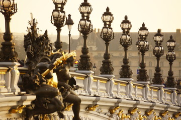 Pont Alexandre III, à Paris - France