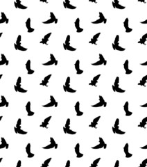 Fototapeta na wymiar dove background Seamless. Pigeon background vector black