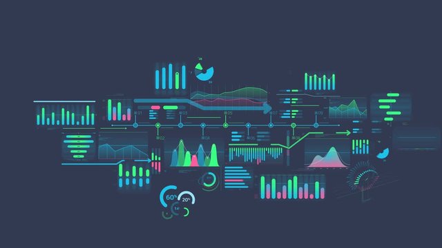Business infographics elements with alpha channel