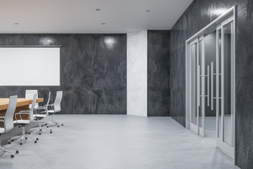 Minimalistic meeting office interior