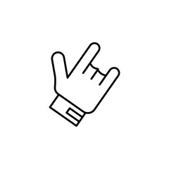 Thumb glove bowling icon. Simple line, outline vector elements of prize icons for ui and ux, website or mobile application