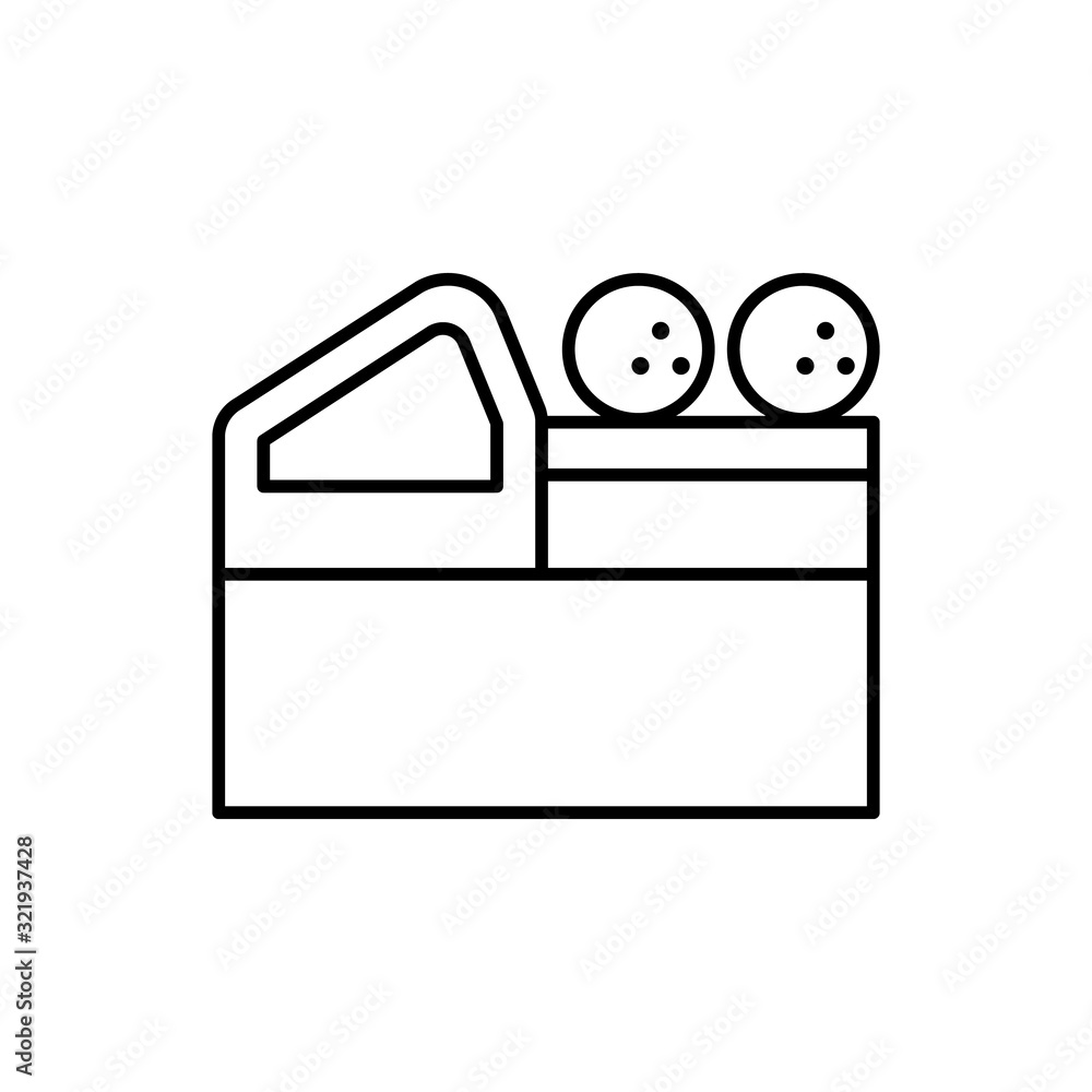 Aufkleber bowling balls icon. simple line, outline vector elements of prize icons for ui and ux, website or mo