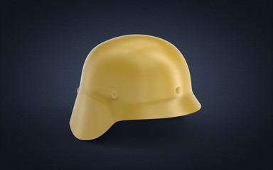 3d illustration of military helmet isolated on different backgrounds