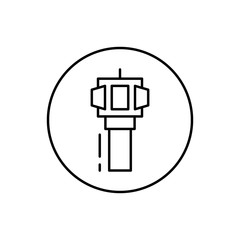 Plug, connector icon. Simple line, outline vector elements of connectors and cables icons for ui and ux, website or mobile application