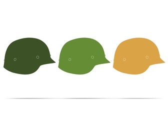 3d illustration of military helmet isolated on different backgrounds