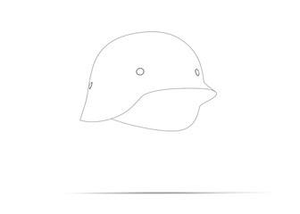 3d illustration of military helmet isolated on different backgrounds