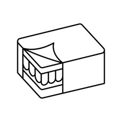 Mattress medical icon. Simple line outline vector orthopedics icons for ui and ux website or mobile application