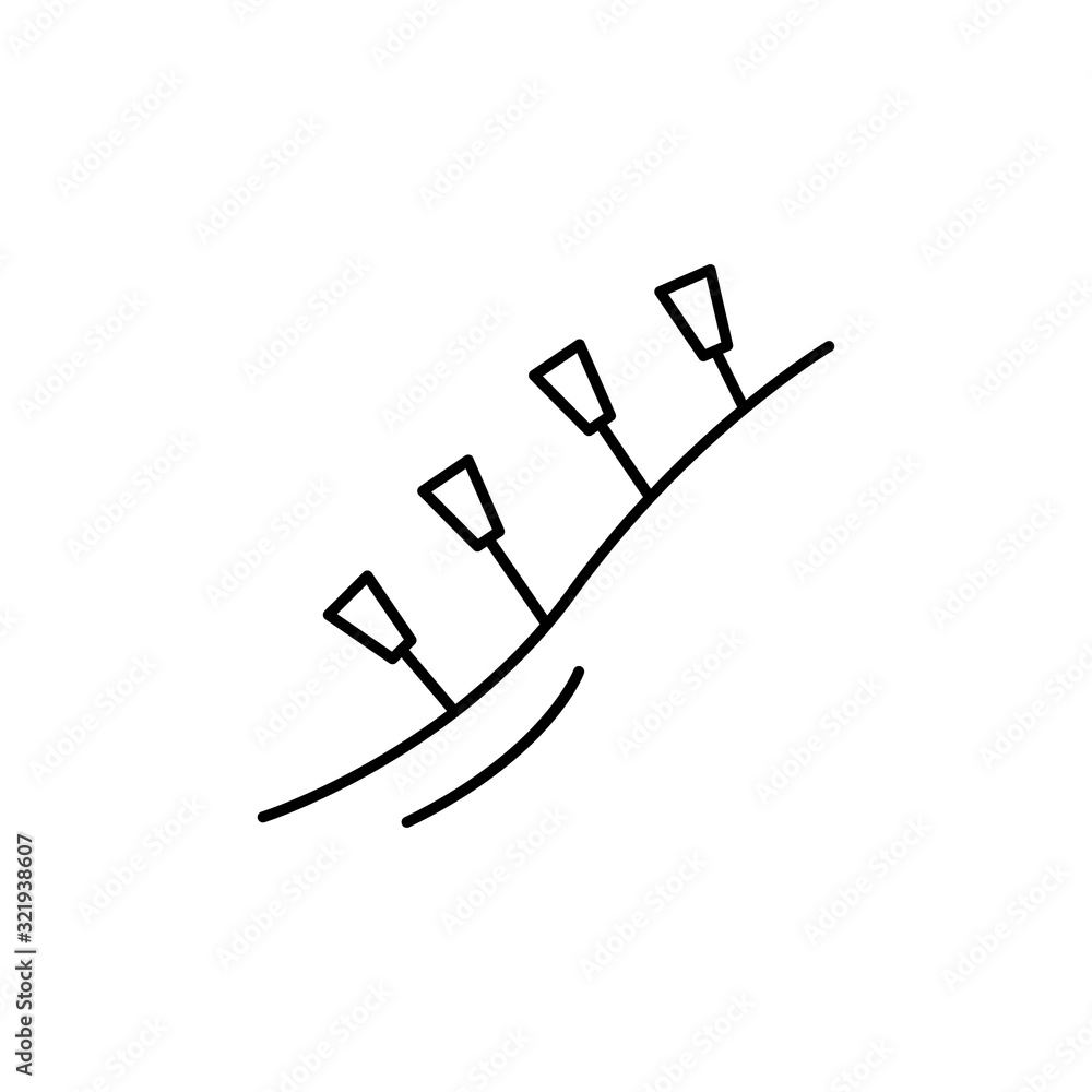 Poster instruments acupuncture icon. simple line outline vector orthopedics icons for ui and ux website or 
