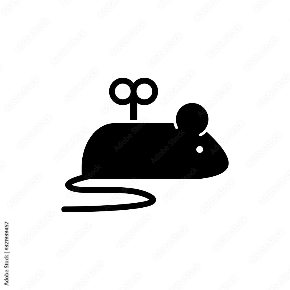 Poster mouse, toy icon. simple elements of animals store icons for ui and ux, website or mobile application