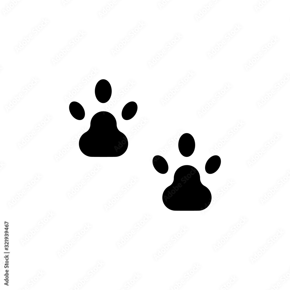 Poster paw, animal icon. simple elements of animals store icons for ui and ux, website or mobile applicatio