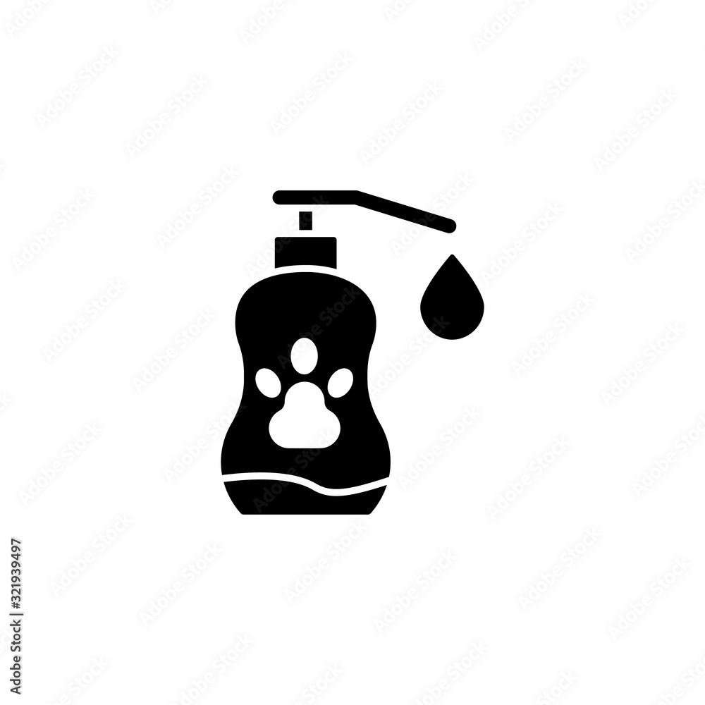 Poster paw, soap icon. simple elements of animals store icons for ui and ux, website or mobile application