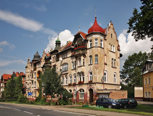 Fototapeta na wymiar View of old district of Klodzko. Poland