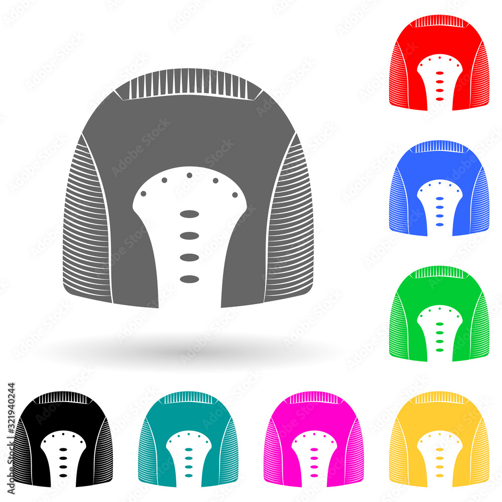 Aufkleber air humidifier multi color style icon. simple glyph, flat vector of electro icons for ui and ux, web
