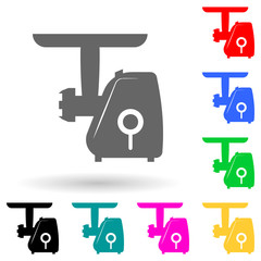 electric meat grinder multi color style icon. Simple glyph, flat vector of electro icons for ui and ux, website or mobile application
