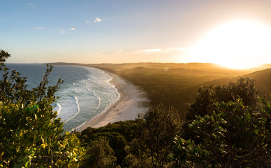 Byron Bay at sunset,  Australia
