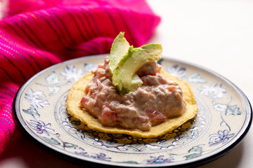 Mexican tuna salad toast also called 