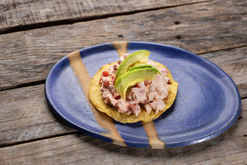 Mexican tuna salad toast also called 
