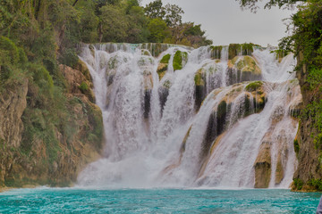 Waterfall hidden in the (EL SALTO-EL MECO) san luis potosi Mexico