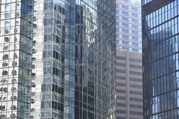 glass building exterior wall in hong kong office building