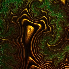 Abstract, computer, fractal design. Fractals are infinitely complex patterns that are self-similar at different scales. 3D-rendering.