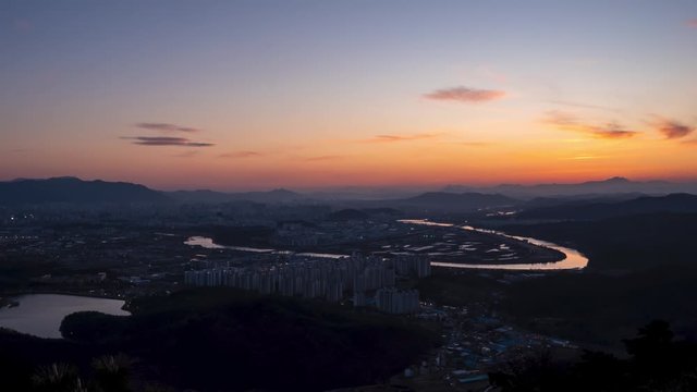대구 구절송 전망대 일몰