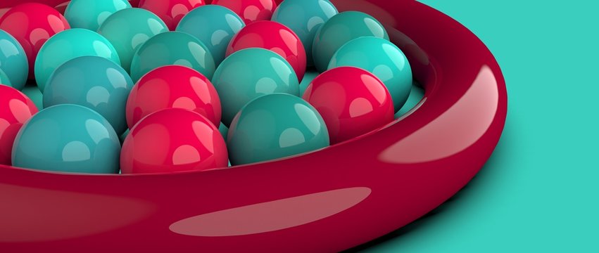 Dise&ntilde;o de esferas  aros brillantes con iluminaci&oacute;n. Render 3d de ilustraci&oacute;n geom&eacute;trica. Fondo tridimensional.