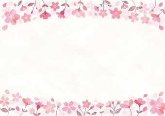 Obraz na płótnie Canvas 桜の花のフレーム