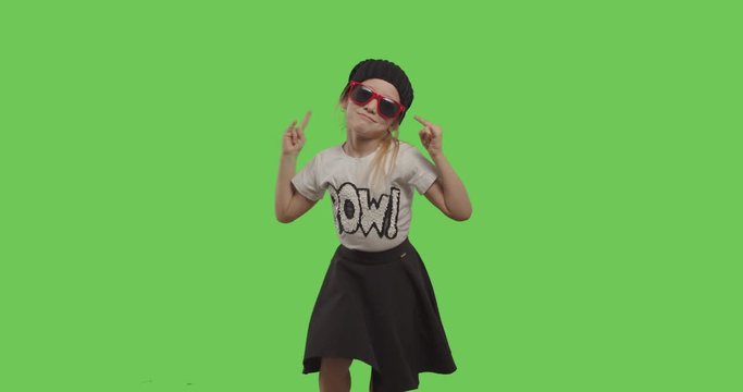 young girl dancing hip hop