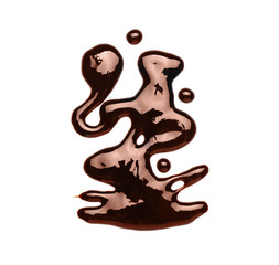 Tasty sauce on white background