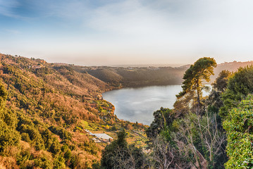 Lake Nemi on the Alban Hills, Italy