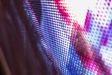 CloseUp LED blurred screen. LED soft focus background. abstract background ideal for design.