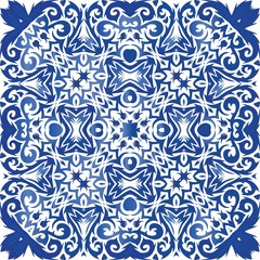 Ornamental azulejo portugal tiles decor.