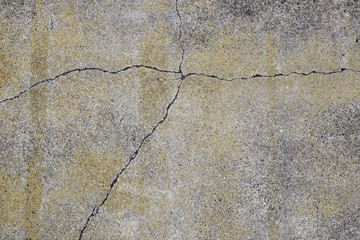 Grunge broken concrete texture surface with cracks