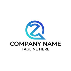 Modern and simple logo design for letter Z